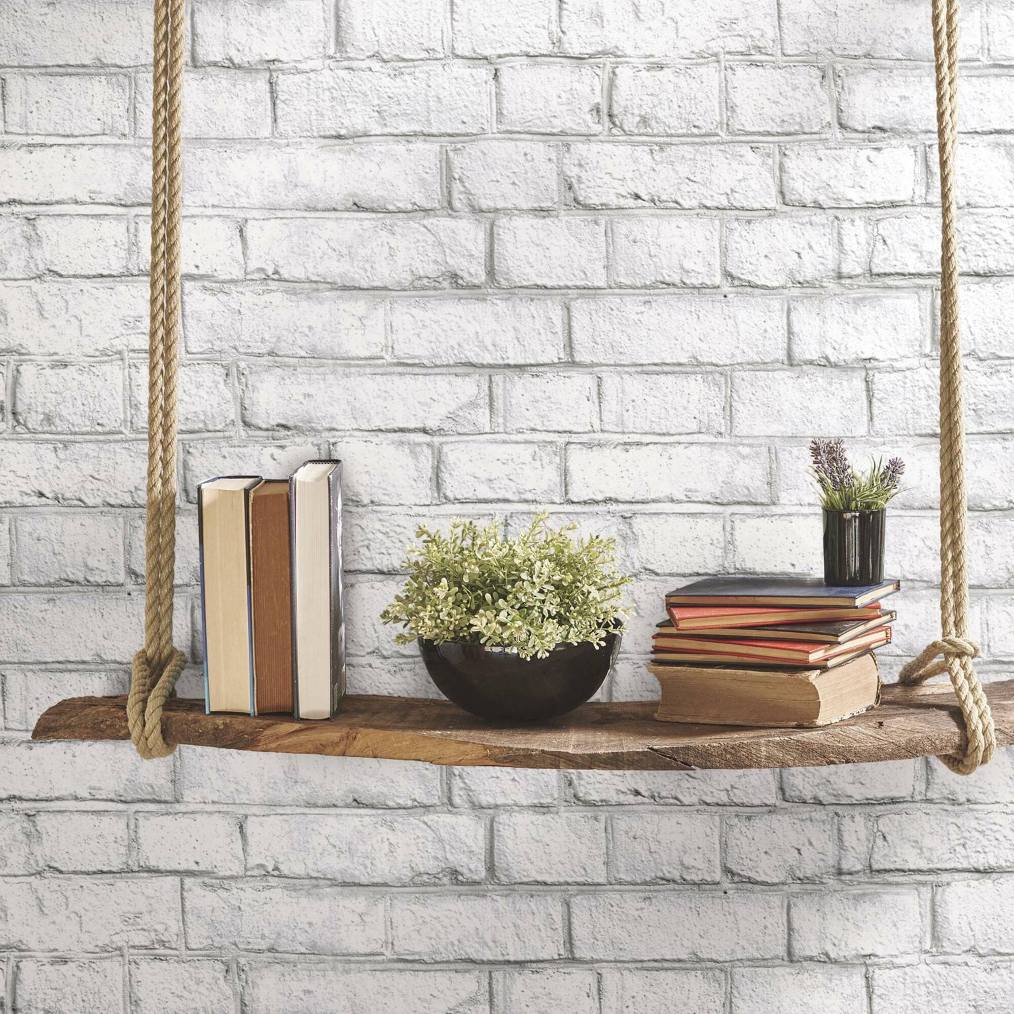 RoomMates White Brick Peel & Stick Wallpaper